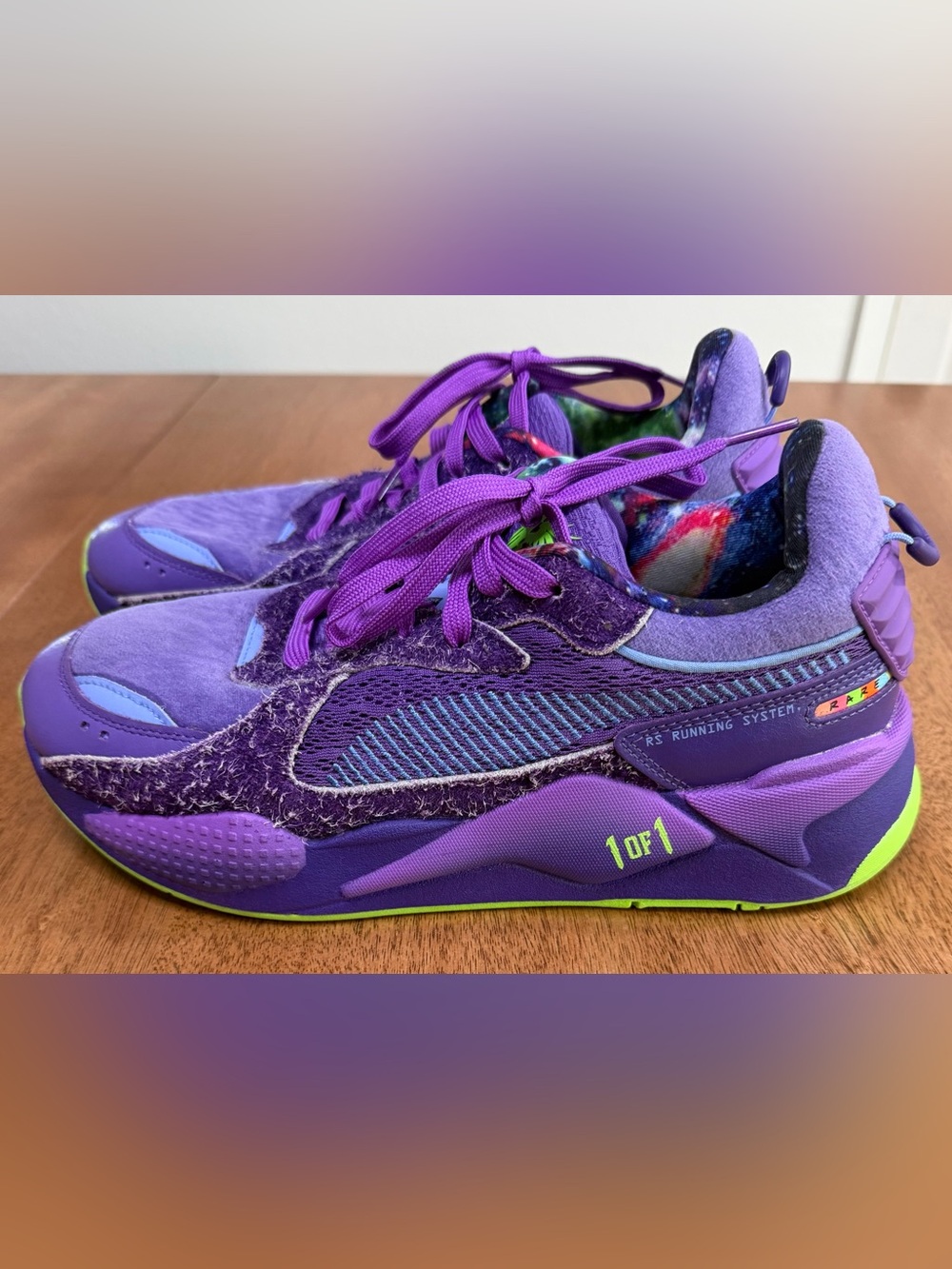 Puma - Men’s LaMelo Ball Da-X Galaxy (2022) Sneakers | Purple & Green | Size 9.5